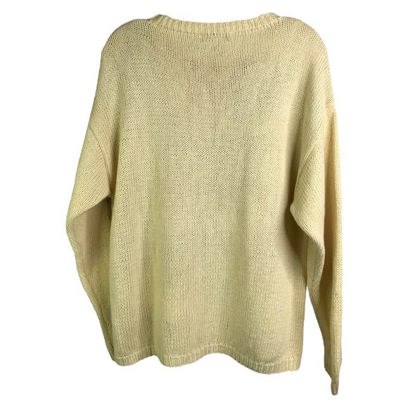 Vintage Cambridge Sweater Women L Y2K Cottage Core Floral Granny Irish 90's Rose - Picture 5 of 7